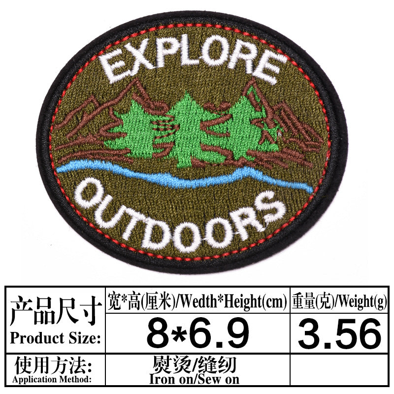 Wholesale Trendy Embroidered Cloth Patches 9 Piece Set For Clothing Hats Shoes Bags DIY Fashion Accessory