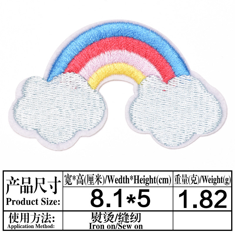 Wholesale Felt Cartoon Embroidered Patches Cute Iron On Sew On DIY Clothing Repair Badges Stylish Gift Set For Resale