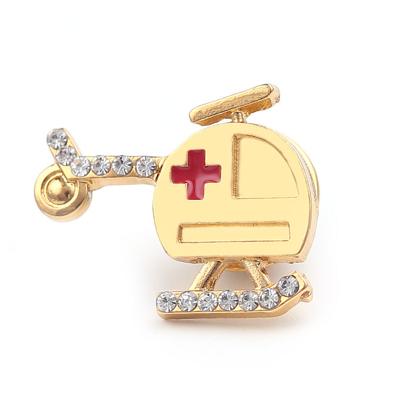 Wholesale of New Creative Cartoon Brooch Medical Series Alloy Brooch