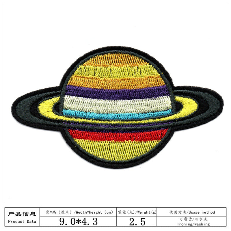 Wholesale Space Astronaut Self Adhesive Cloth Patches For Clothing DIY No Iron Craft Supply