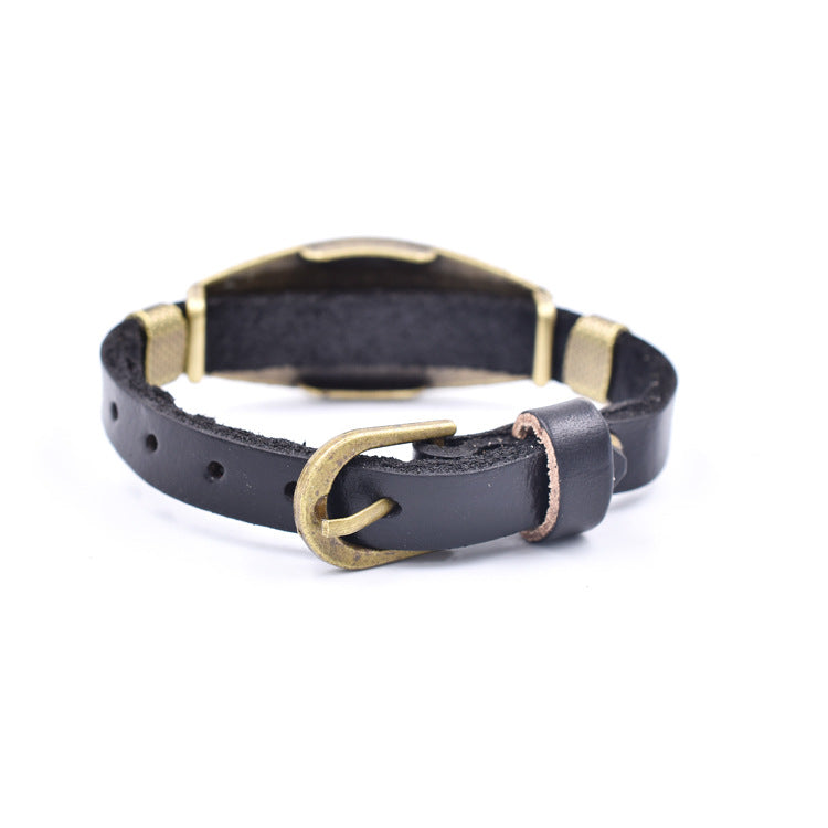 Wholesale Love Letter Style Alloy Leather Bracelet