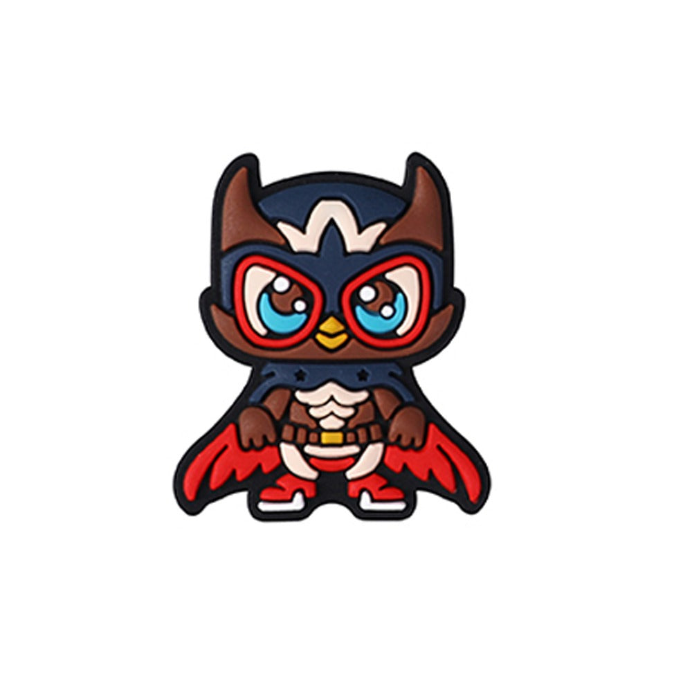 Wholesale 20pcs Cartoon Owl Superman Silicone Beads