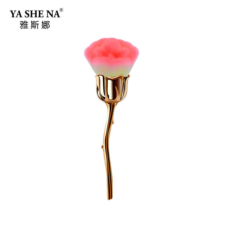 Wholesale Beauty Tools Rose Flower Large Loose Powder Nail Powder Brush Blush Brush Makeup Brush