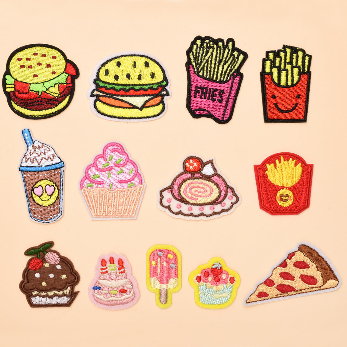 Wholesale Stylish Embroidered Cloth Patches Set 13 Designs For Clothing Bags Shoes Hats DIY Craft Supply
