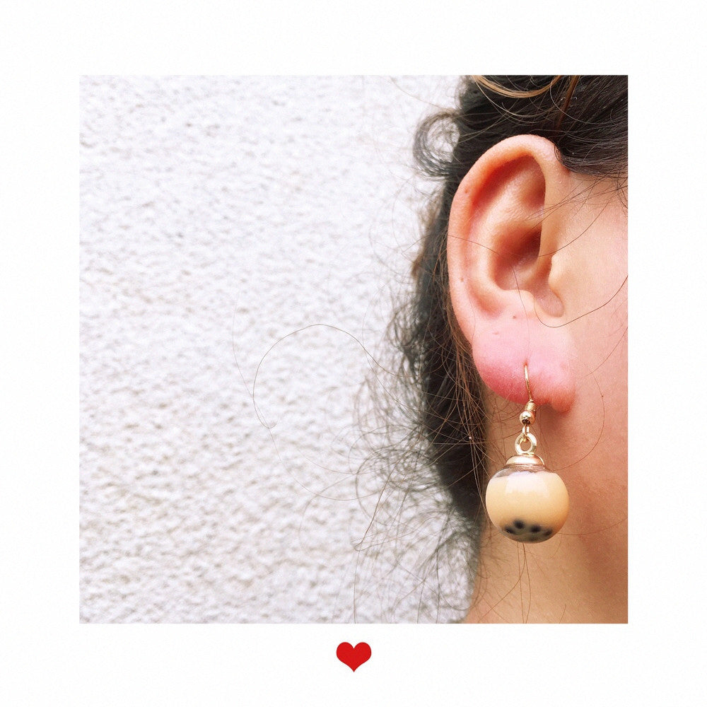 Wholesale Bubble Milk Tea Earrings