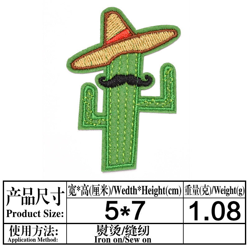 Wholesale Cute Cartoon Embroidered Iron On Fabric Patches For Clothing Repair Denim Jeans Hole Cover DIY Sewing Craft Applique Set 9 Styles