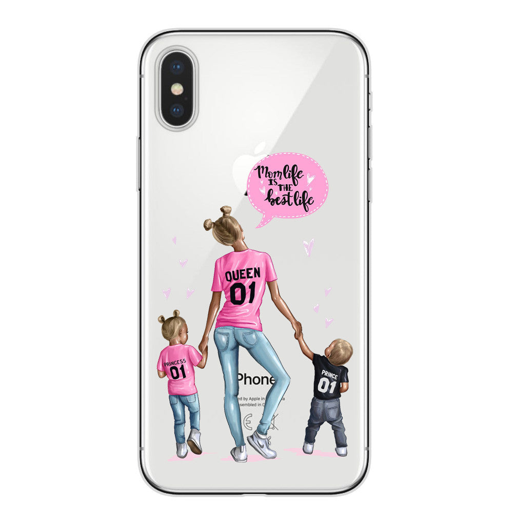 Wholesale Fashion Girl Trendy Mom Family TPU Phone Cases