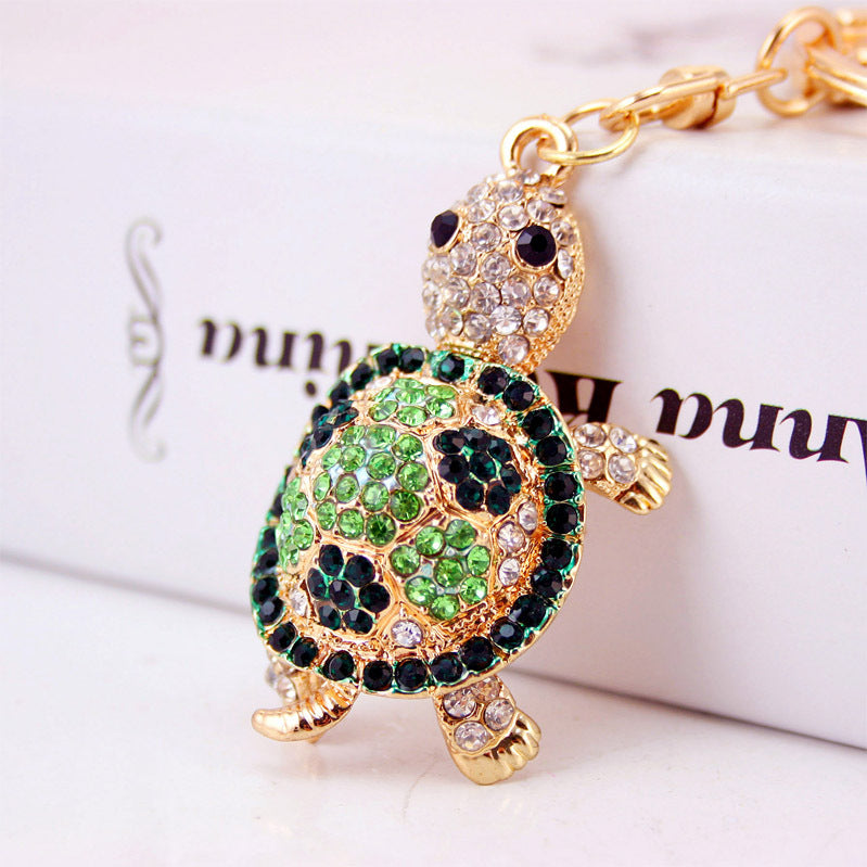 Wholesale Zinc Alloy Diamond Small Turtle Car Key Chain