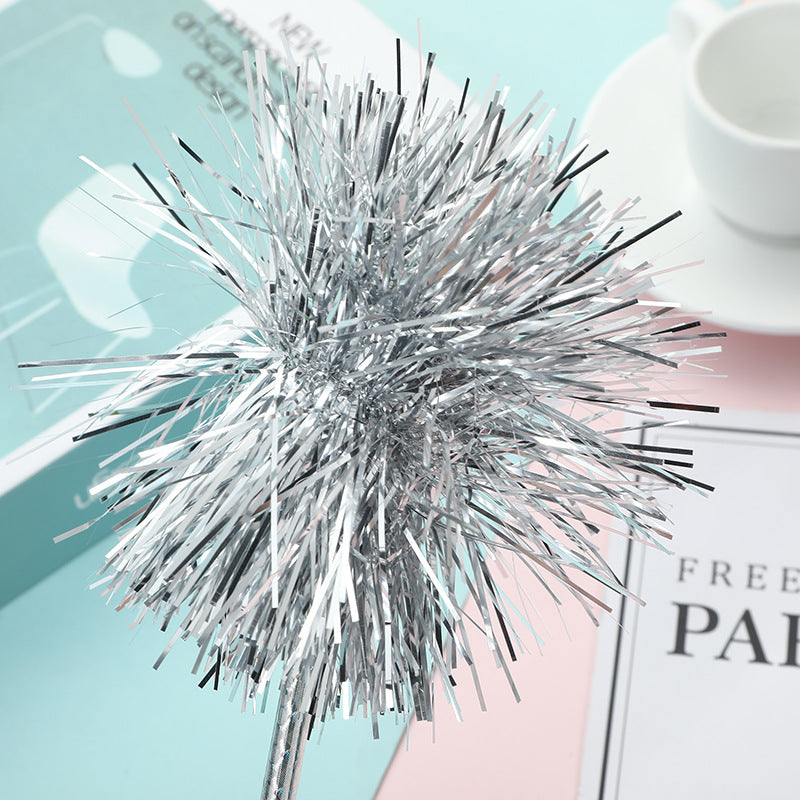 Bolígrafo de pelota de pelota de pelota de plata de plástico al por mayor