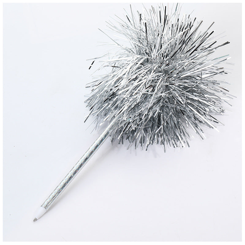 Bolígrafo de pelota de pelota de pelota de plata de plástico al por mayor