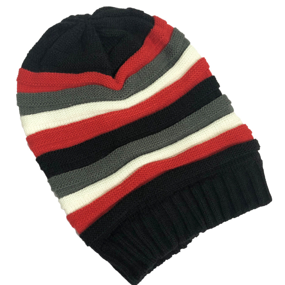 Wholesale Colorful Jamaican Knitted Hip Hop Pleated Hat