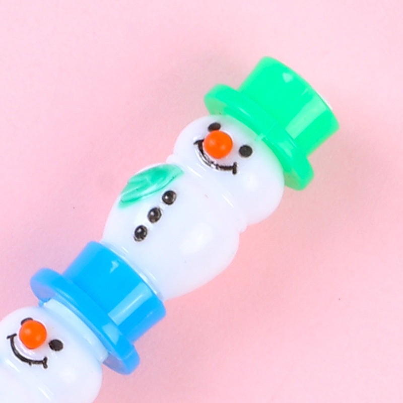 Wholesale Detachable Cartoon Plastic Creative Snowman 5-section Crayon Pencil