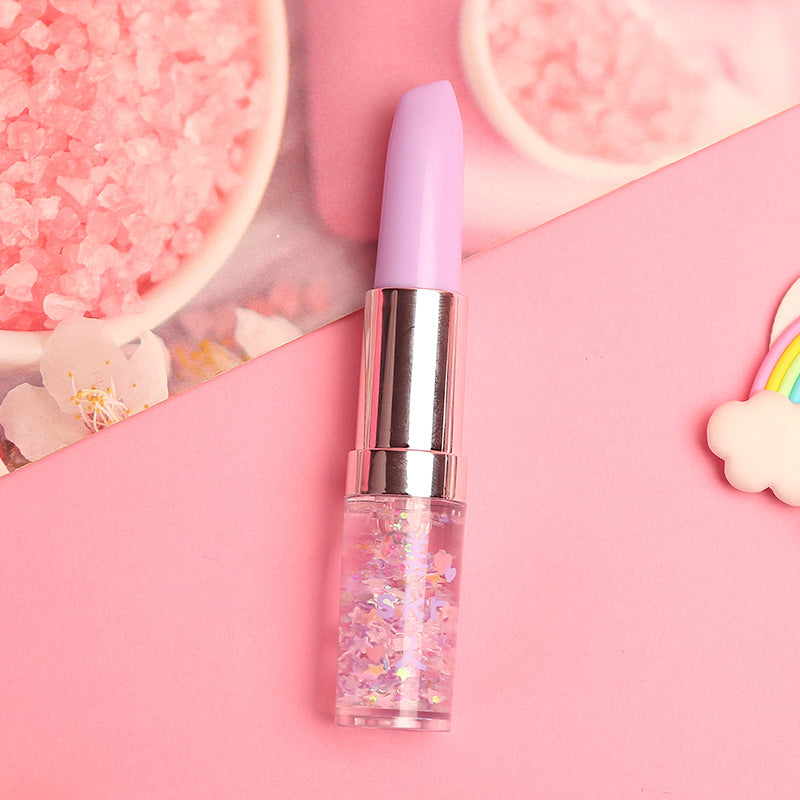 Wholesale Plastic Quicksand Powder Lipstick Shape Ballpoint Pen