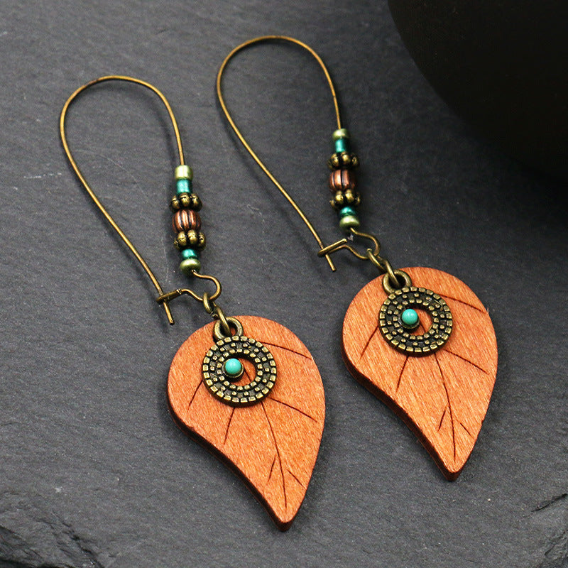 Wholesale Handmade Round Hollow Love Earrings