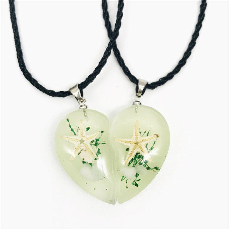 Wholesale Natural Resin Starfish Ocean Necklace