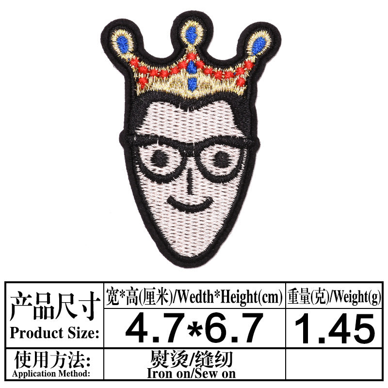 Wholesale 9 Pack Embroidered Cartoon Cloth Patches For Clothing Decoration DIY Fashion Accessory