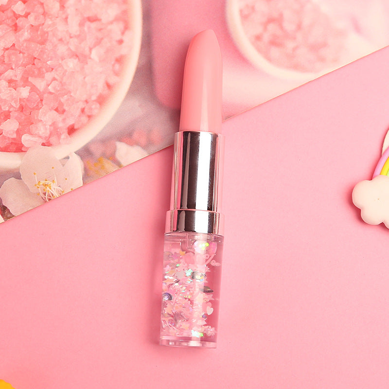 Wholesale Plastic Quicksand Powder Lipstick Shape Ballpoint Pen