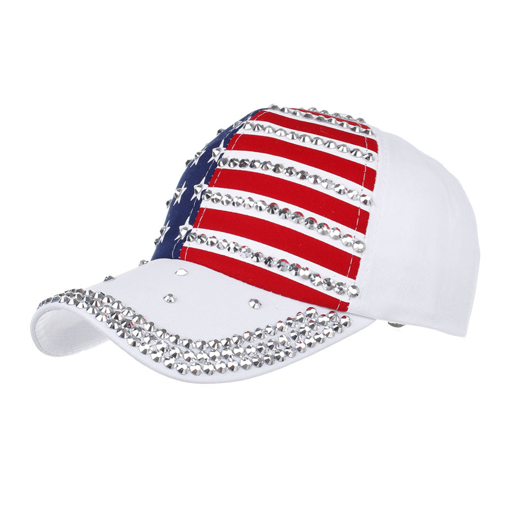 Wholesale American Flag Star Printed Drill Baseball Cap