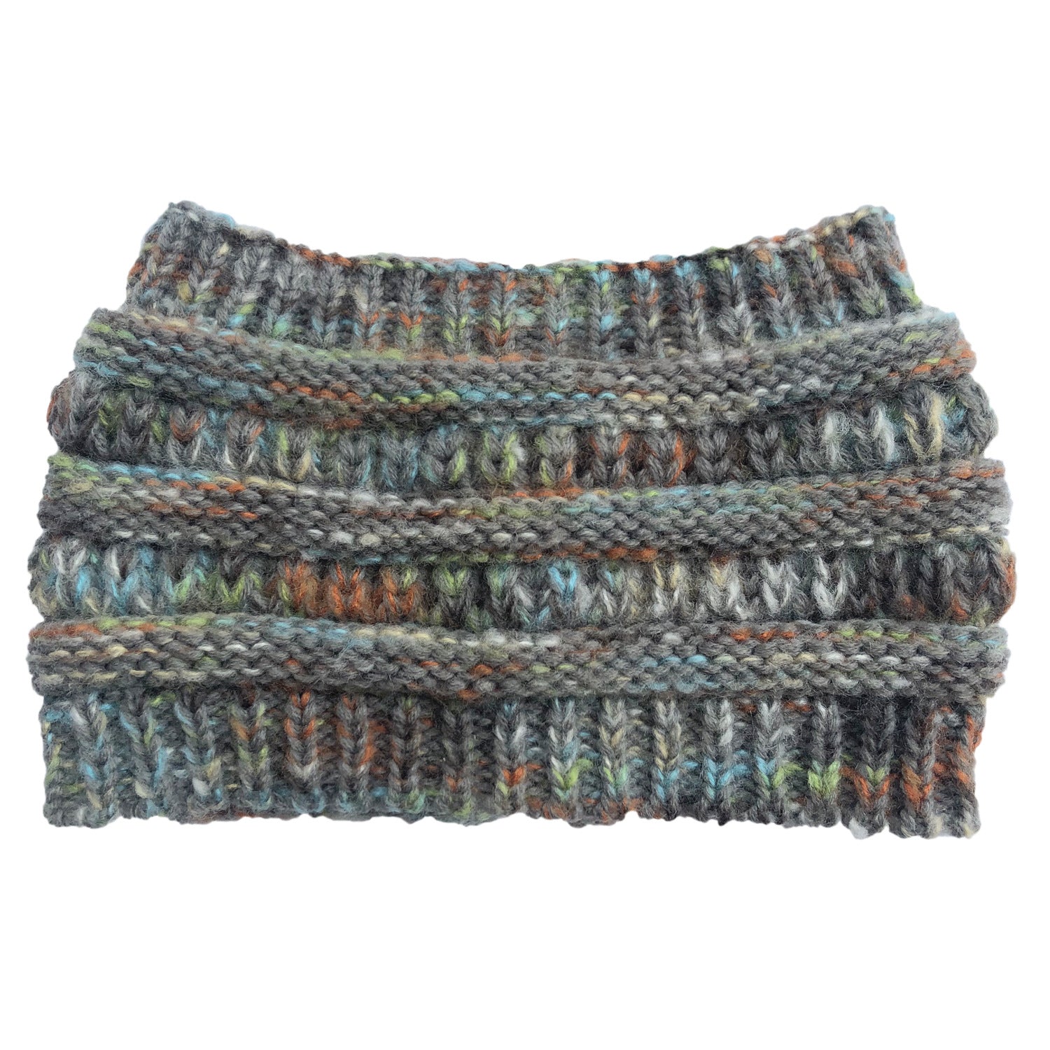 Wholesale Colorful Dot Knitted Ponytail Widened Hollow Top Wool Hat