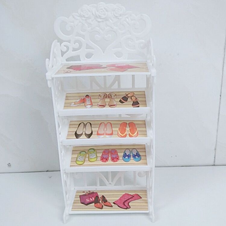 Wholesale Toy Shoe Rack Plastic Simple Shoe Doll Accessories