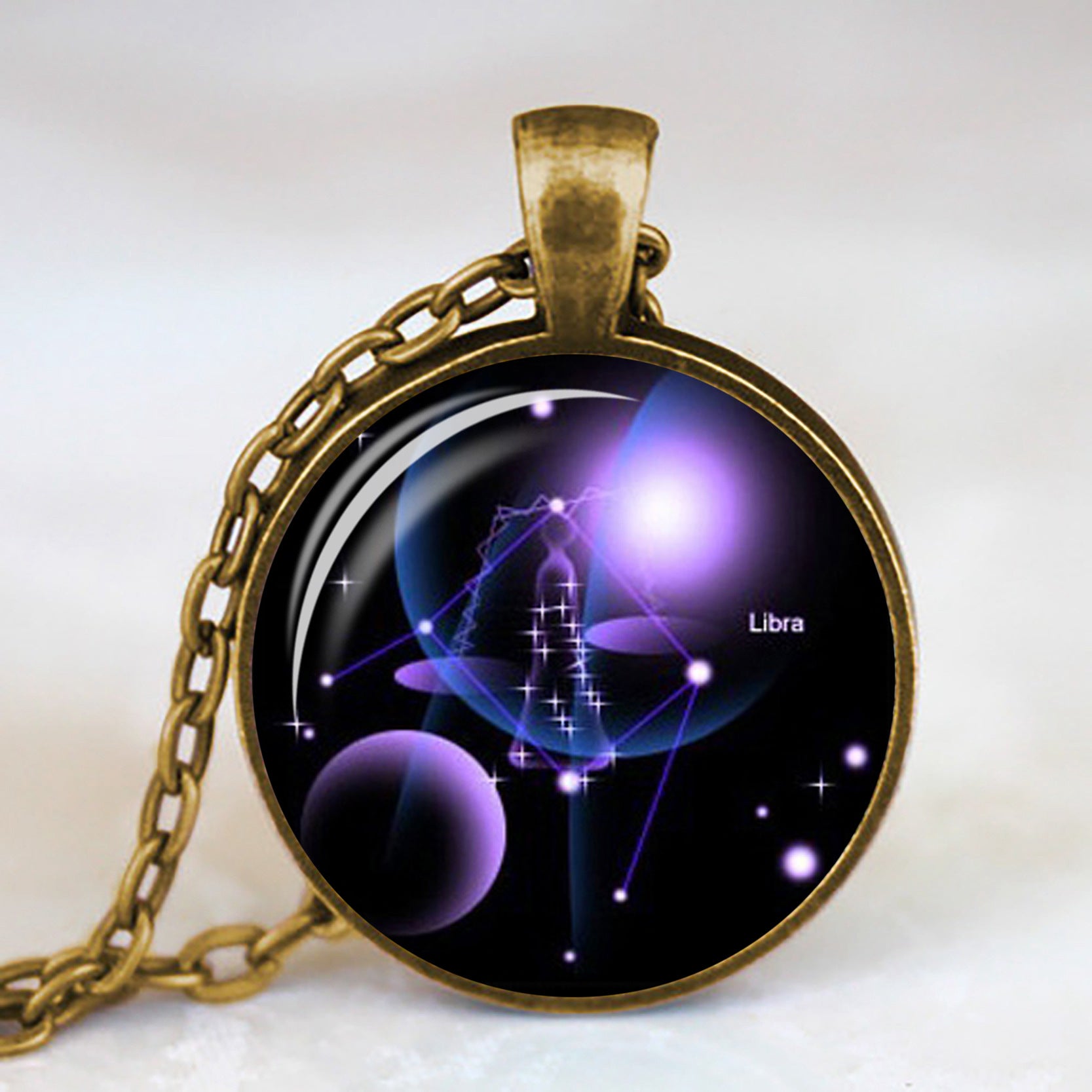 Wholesale Twelve Constellation Time Gem Necklace Factory Outlet