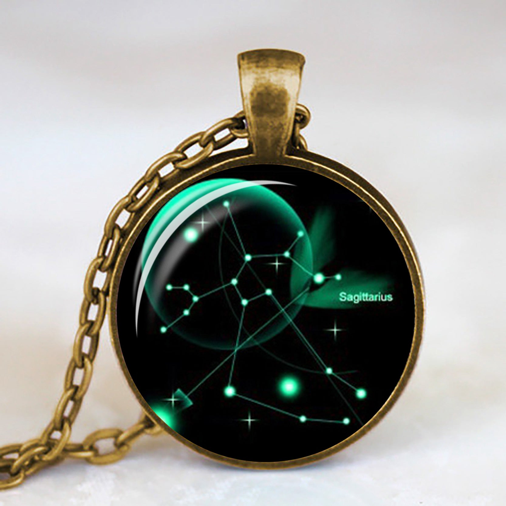 Wholesale Twelve Constellation Time Gem Necklace Factory Outlet