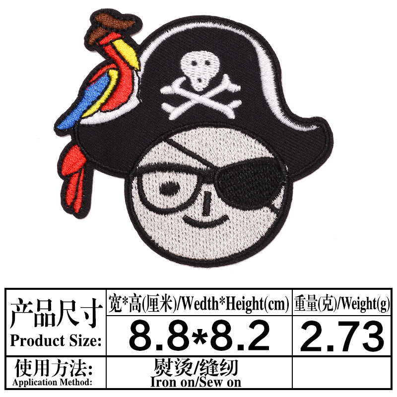 Wholesale 9 Pack Embroidered Cartoon Cloth Patches For Clothing Decoration DIY Fashion Accessory