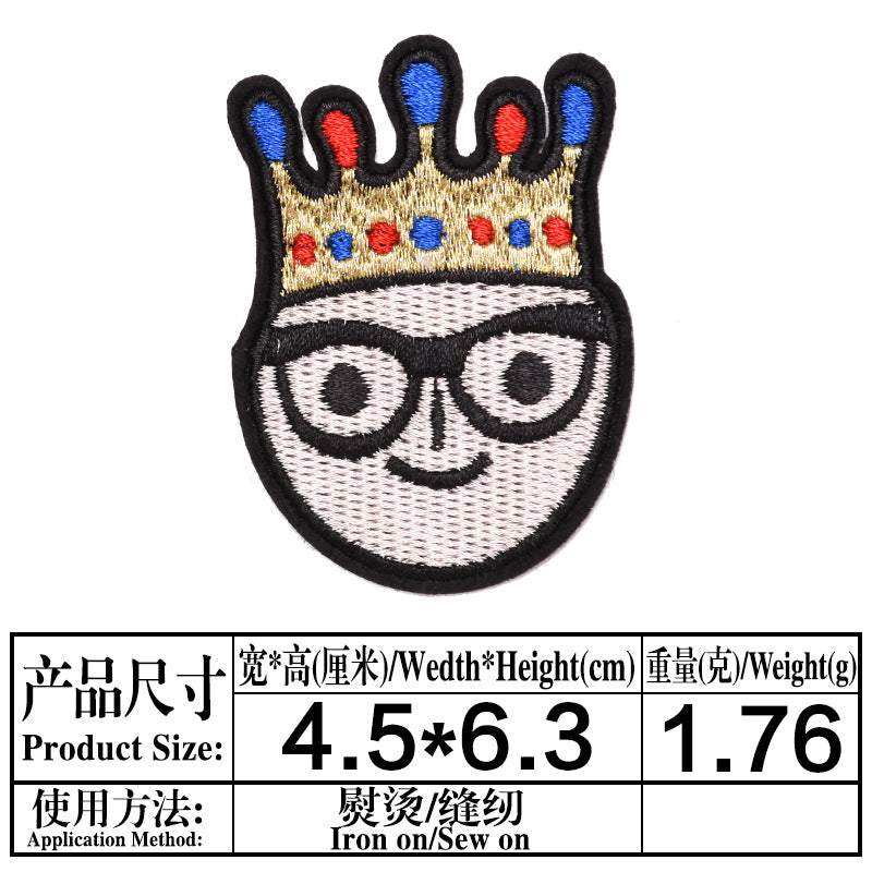Wholesale 9 Pack Embroidered Cartoon Cloth Patches For Clothing Decoration DIY Fashion Accessory