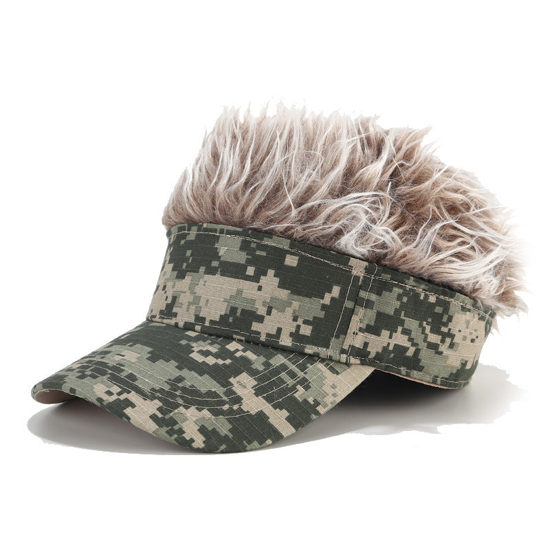 Wholesale Camo Wig Cotton Baseball Cap
