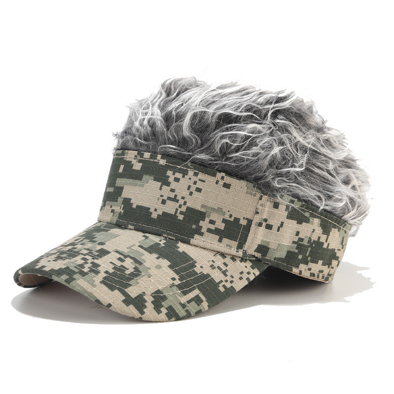 Wholesale Camo Wig Cotton Baseball Cap