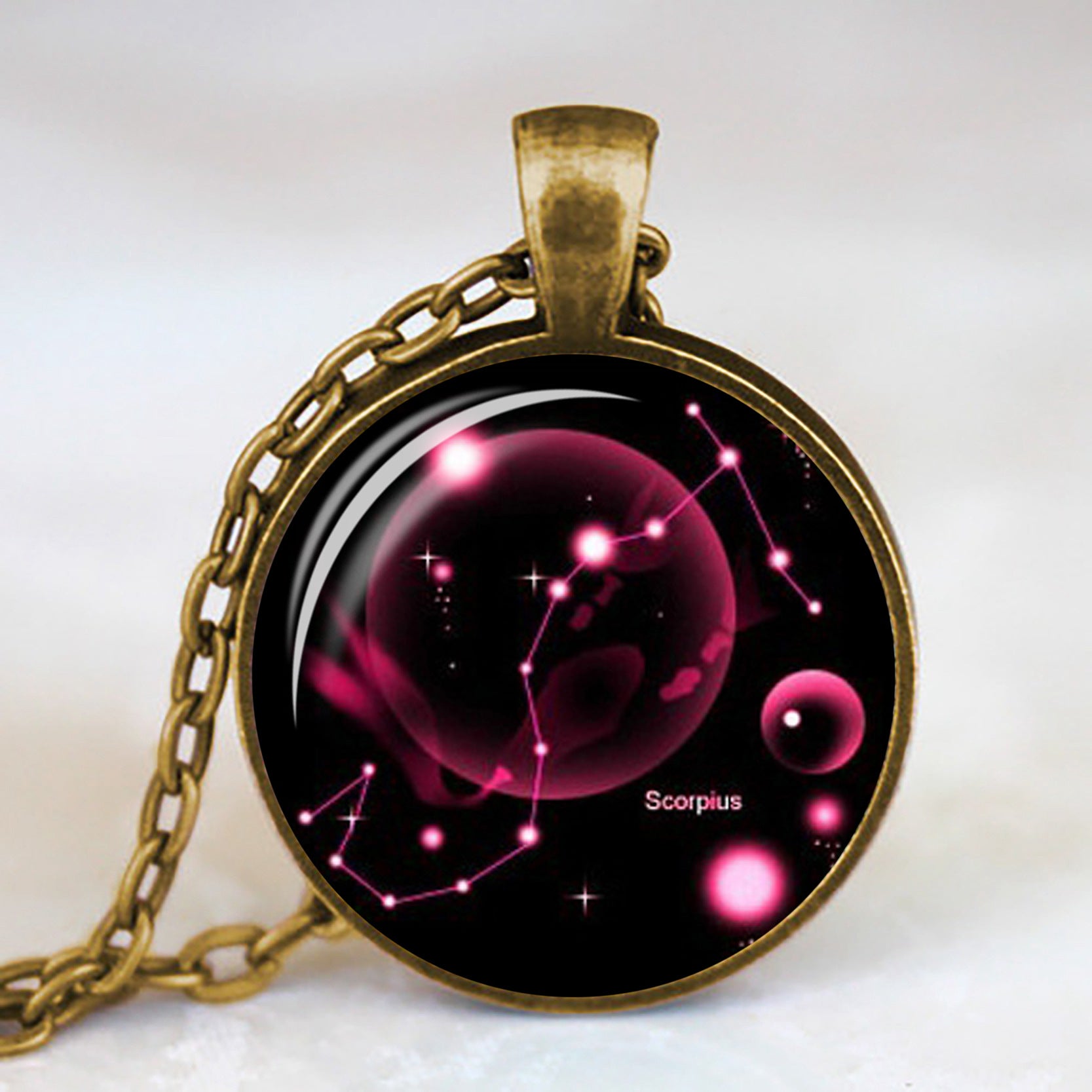 Wholesale Twelve Constellation Time Gem Necklace Factory Outlet