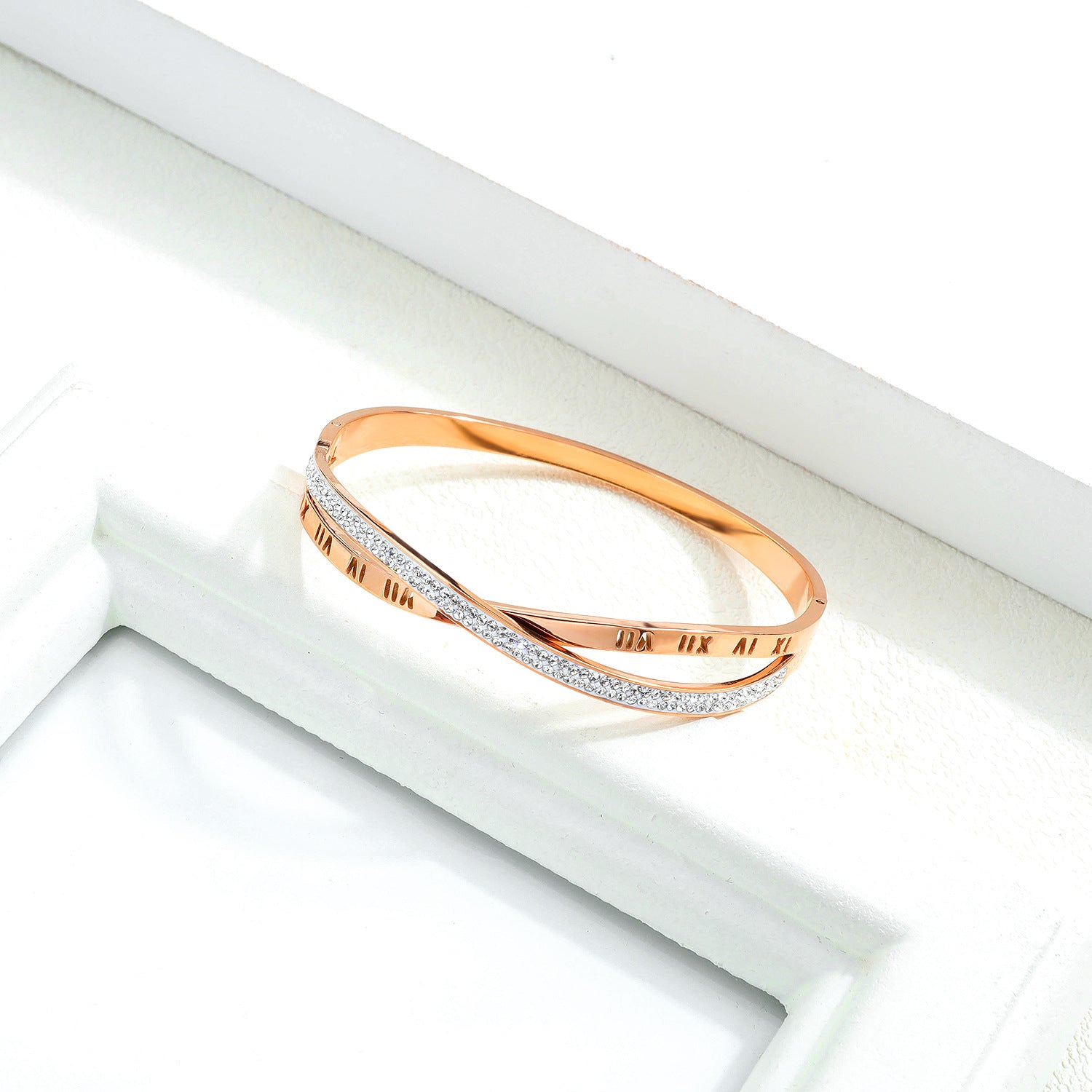 Wholesale Roman Numerals Titanium Steel Bracelets