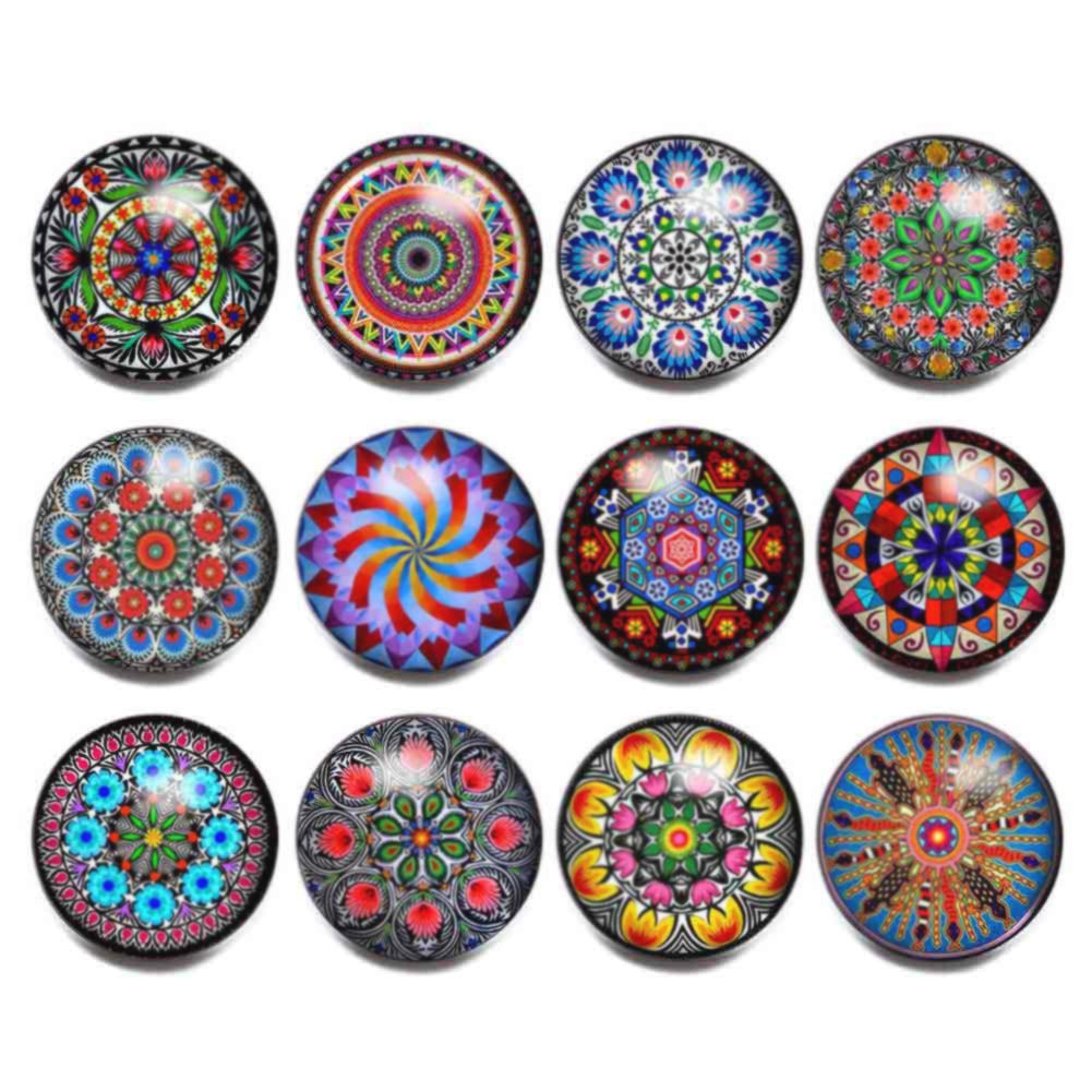 Wholesale 10pcs Alloy 18MM Glass Buttons Dutch Buttons