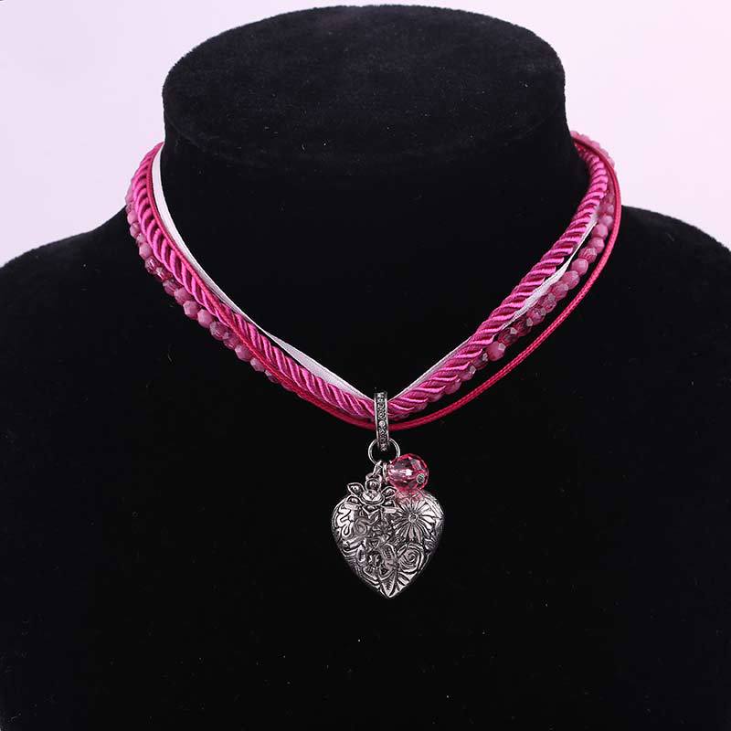 Wholesale 12PCS Beer Festival Alloy Heart Necklaces