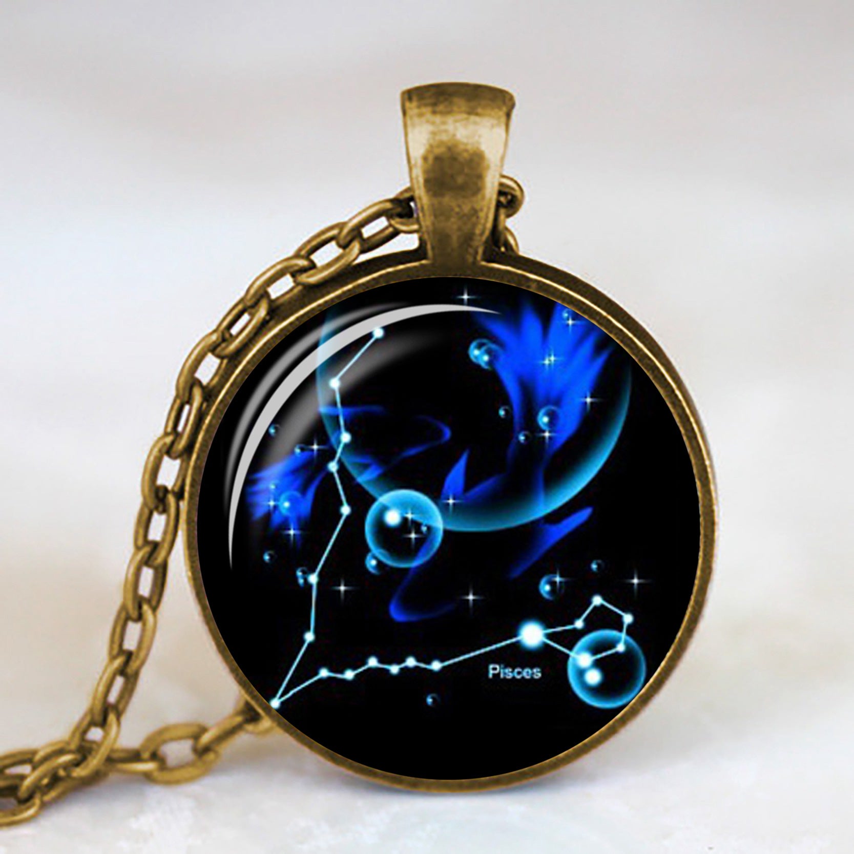 Wholesale Twelve Constellation Time Gem Necklace Factory Outlet