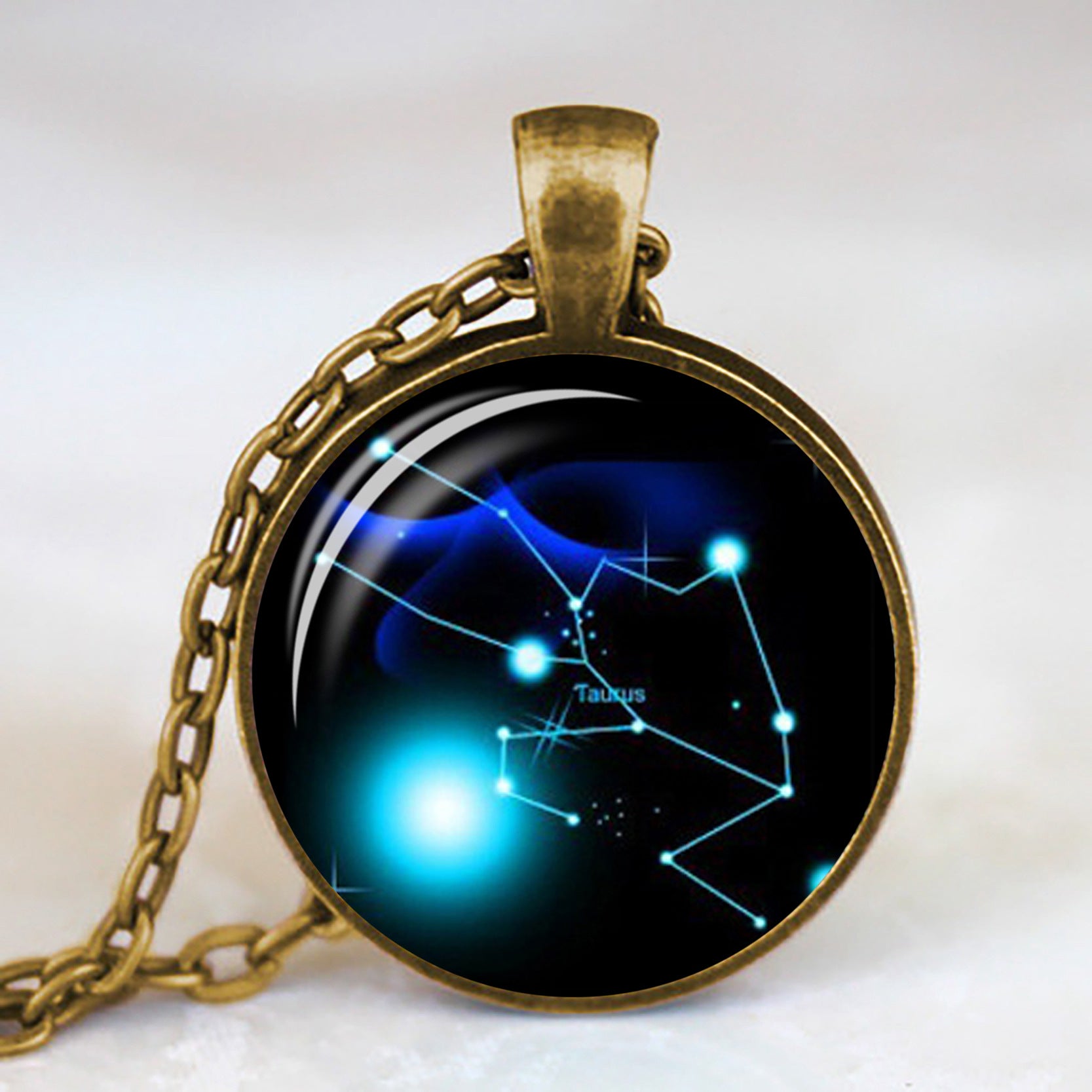 Wholesale Twelve Constellation Time Gem Necklace Factory Outlet