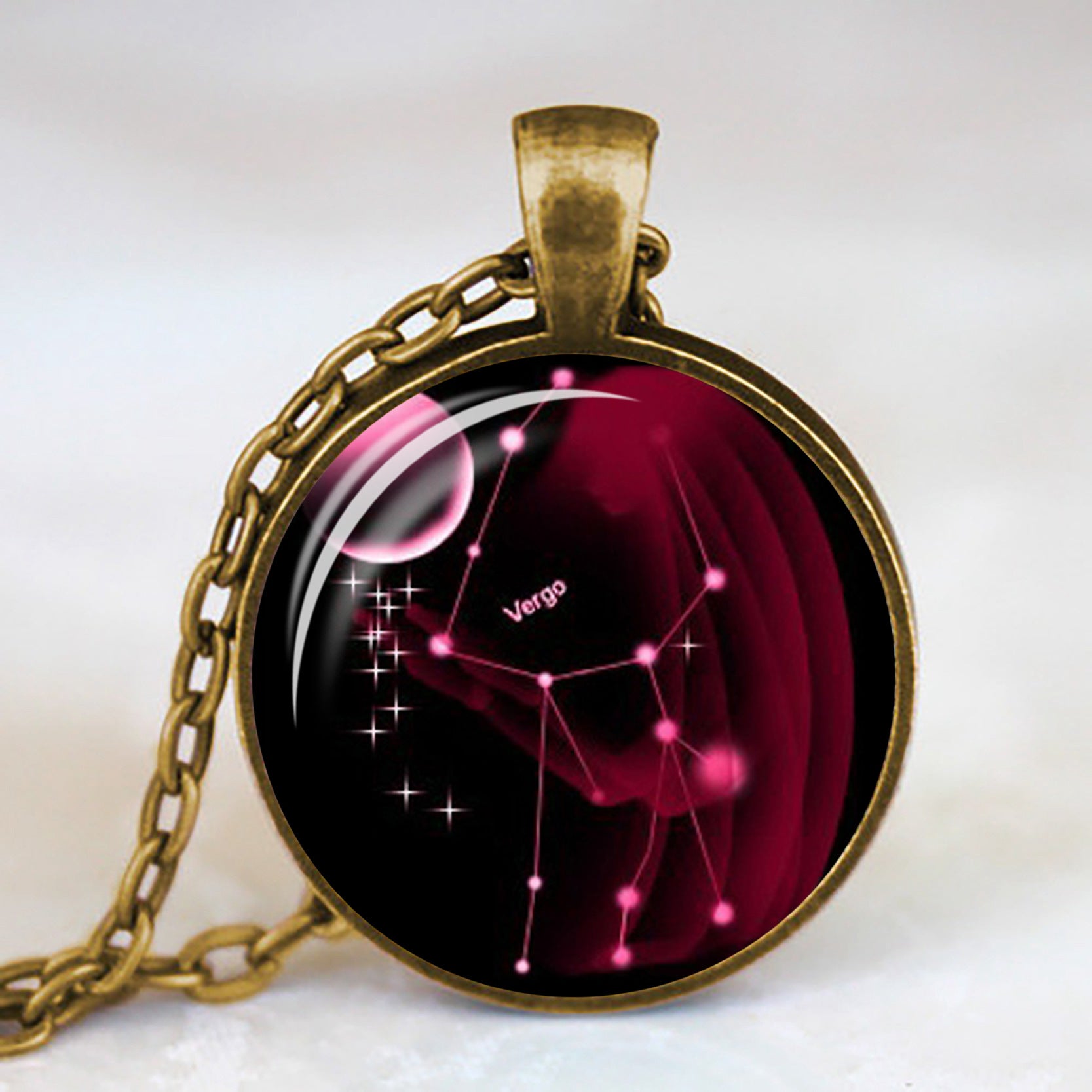 Wholesale Twelve Constellation Time Gem Necklace Factory Outlet