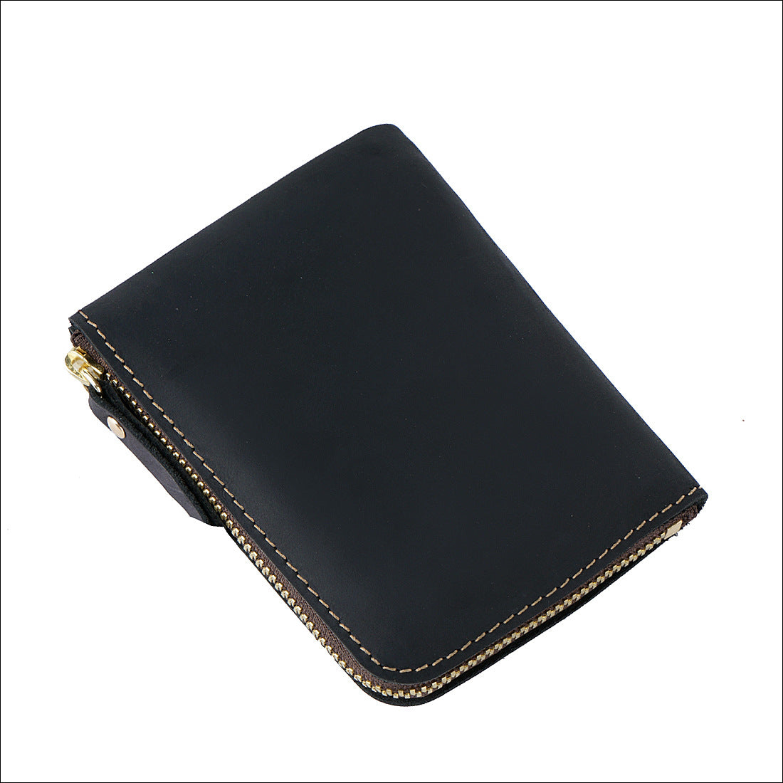 Wholesale Handmade Genuine Leather Short Vintage Men's Wallet