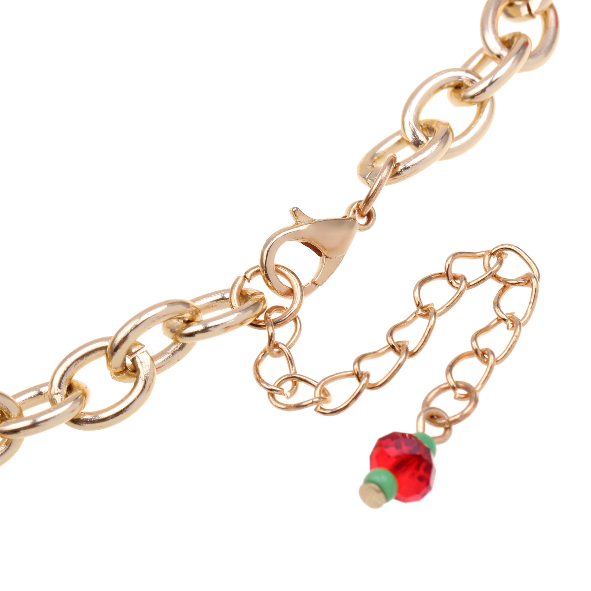 Wholesale Santa Claus Alloy Drip Oil Bracelet