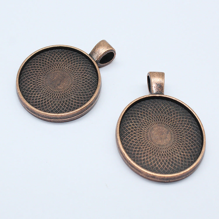 Wholesale 30PCS/PACK Alloy Double-sided Sticker 25MM Base Multi-color