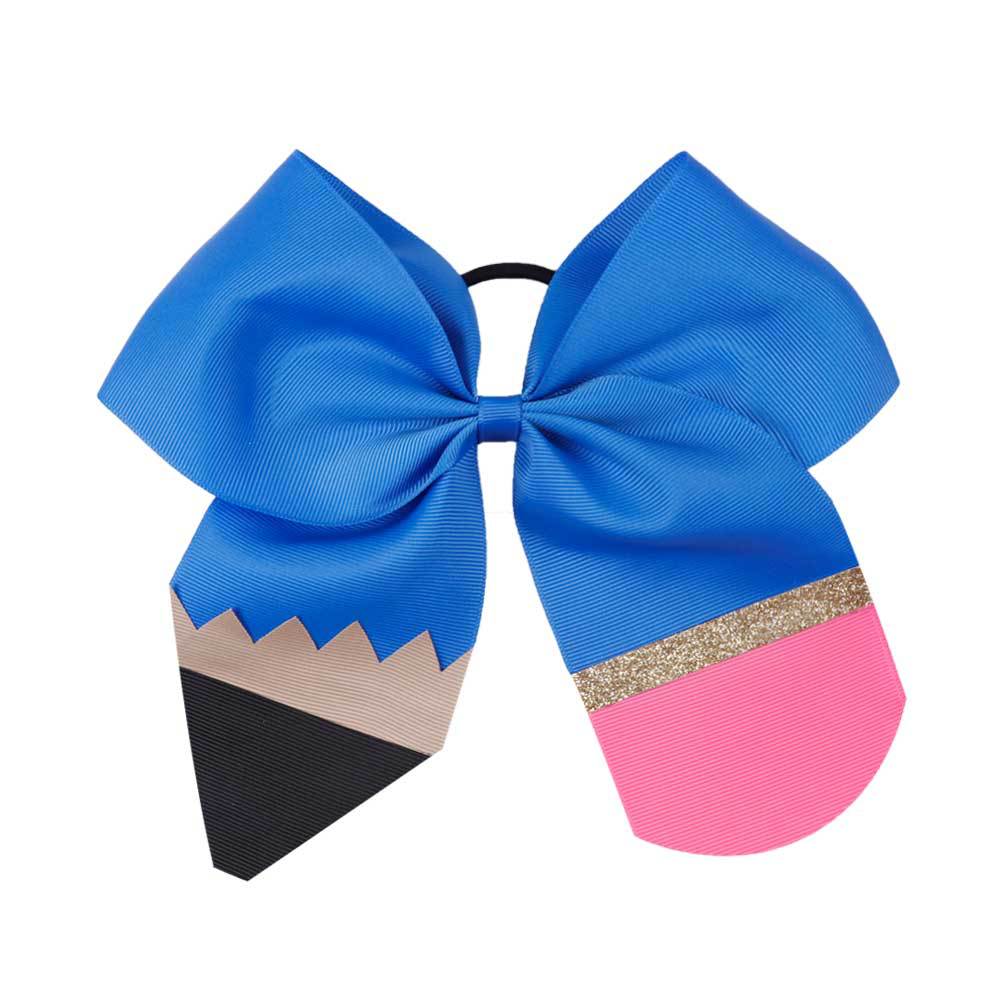 Wholesale Fabric Back to School Pencils Kids Bow Hair Clips