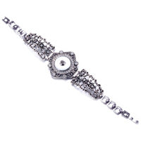 Wholesale 4-piece buckle leather bracelet diy crystal bracelet pendant