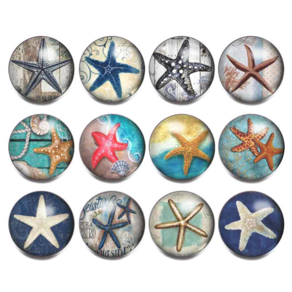 Wholesale 10pcs Alloy 18MM Glass Buttons Dutch Buttons