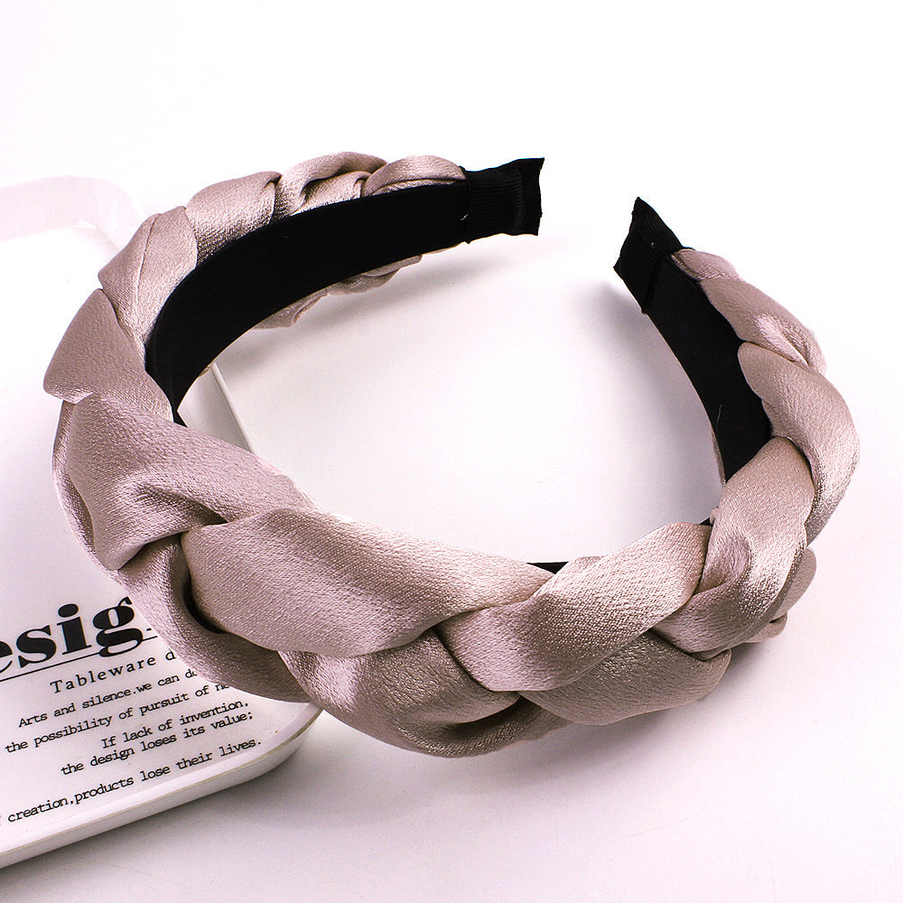 Wholesale Flannelette Fried Dough Twists Braid Hair Hoop