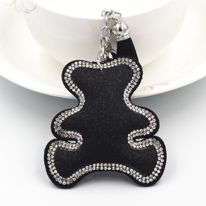 Wholesale Velvet Diamond Teddy Bear Keychains