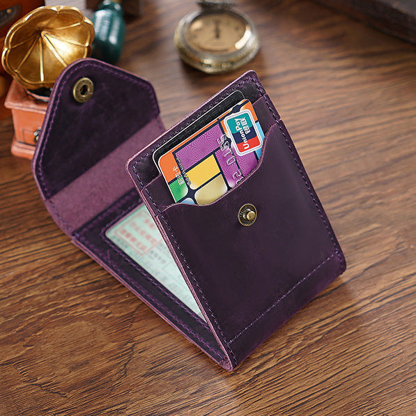 Wholesale Genuine Leather Driver's License Leather Vintage Wallet