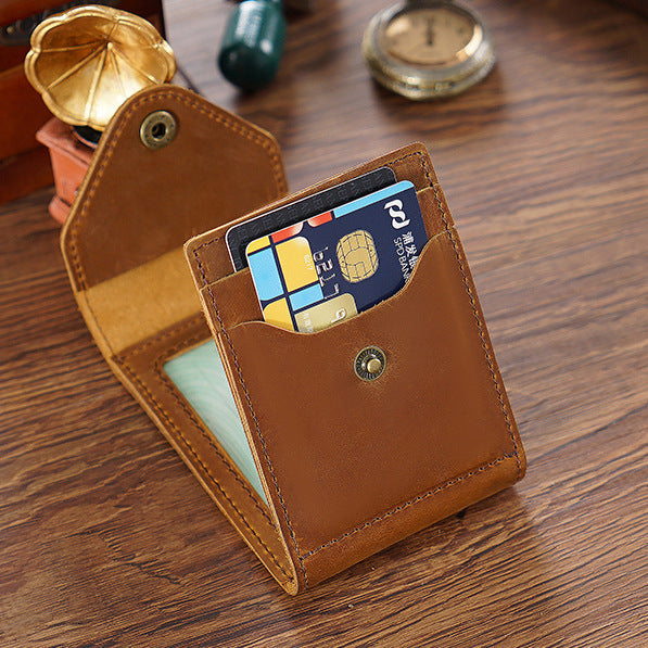 Wholesale Genuine Leather Driver's License Leather Vintage Wallet
