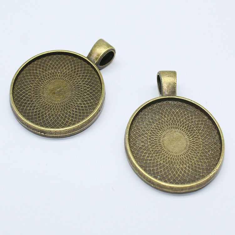 Wholesale 30PCS/PACK Alloy Double-sided Sticker 25MM Base Multi-color