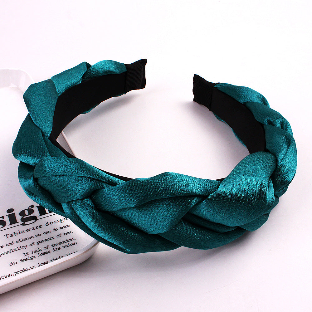 Wholesale Flannelette Fried Dough Twists Braid Hair Hoop