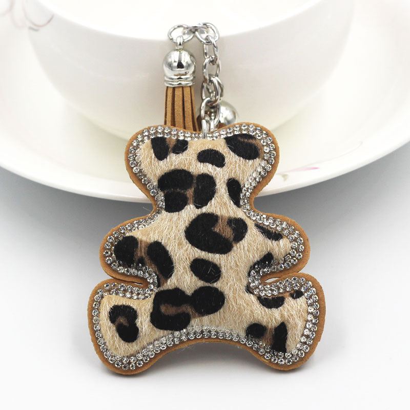 Wholesale Velvet Diamond Teddy Bear Keychains